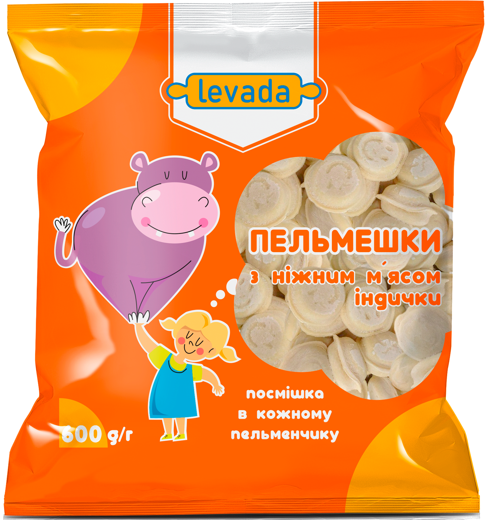 Pelmeni "Levadyki" with turkey meat, frozen