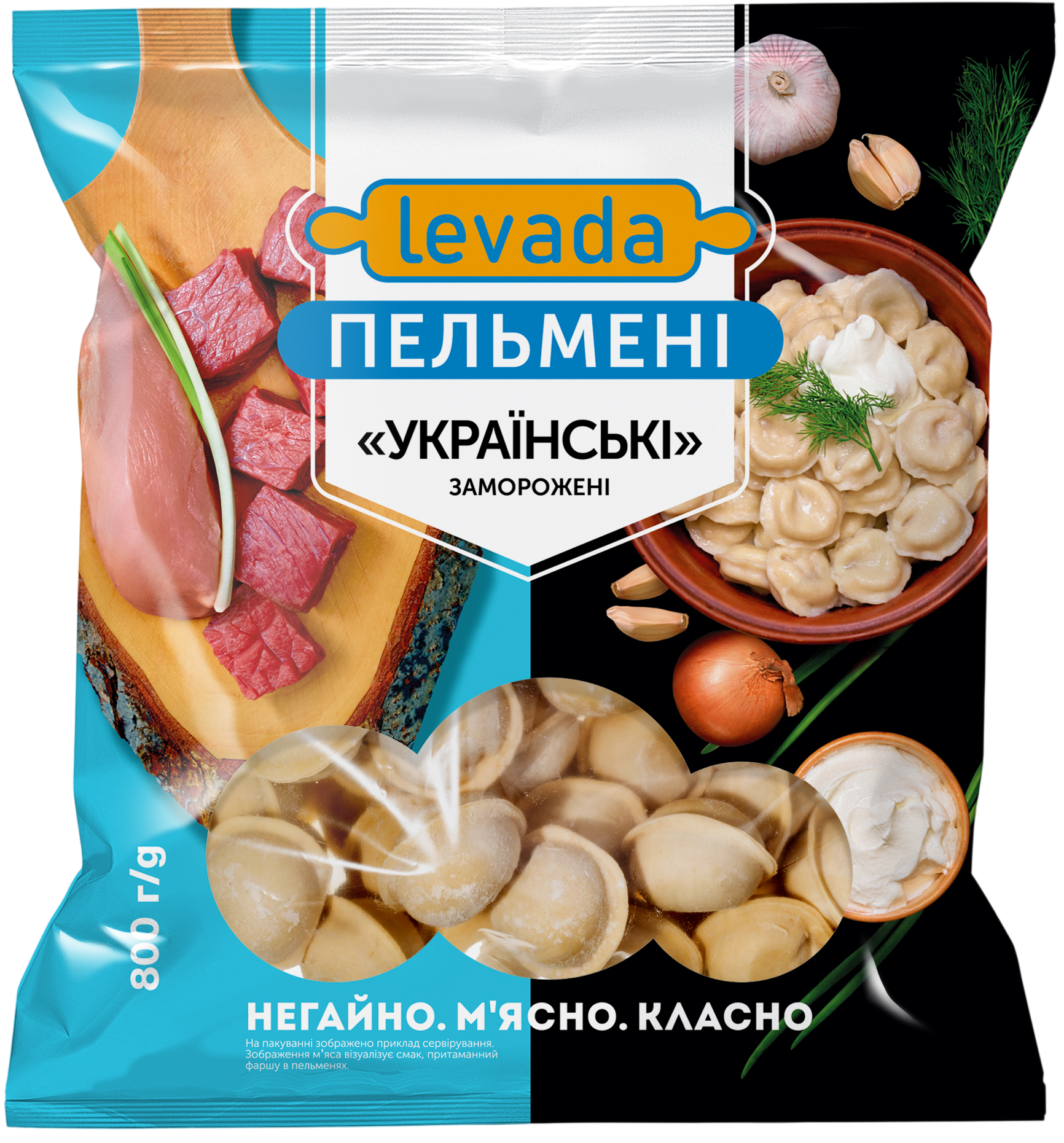 Frozen Ukrainian dumplings