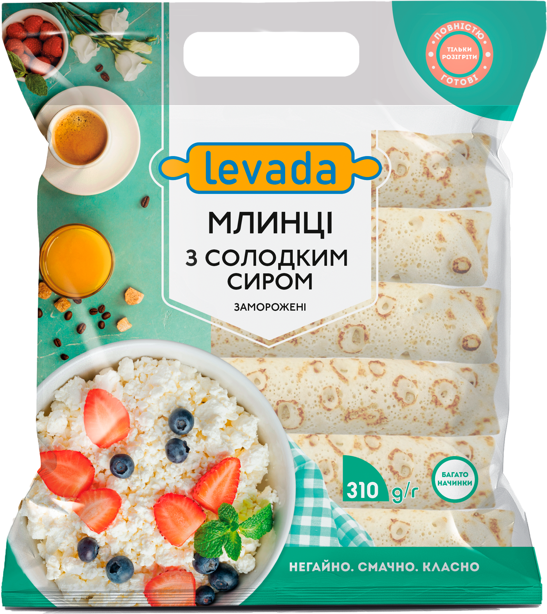 Frozen sweet cheese pancakes