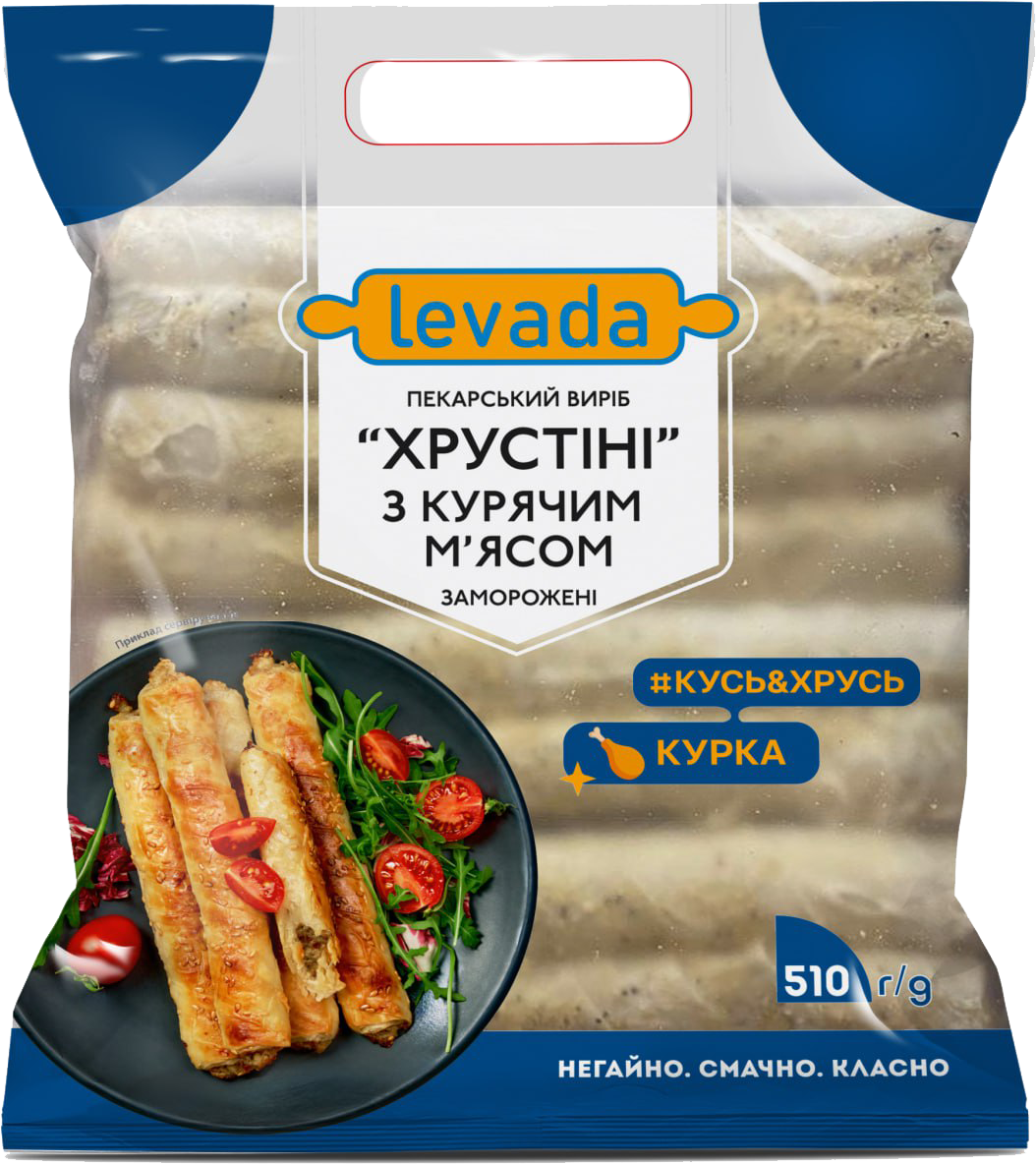 Frozen baked goods "Crustini" with chicken