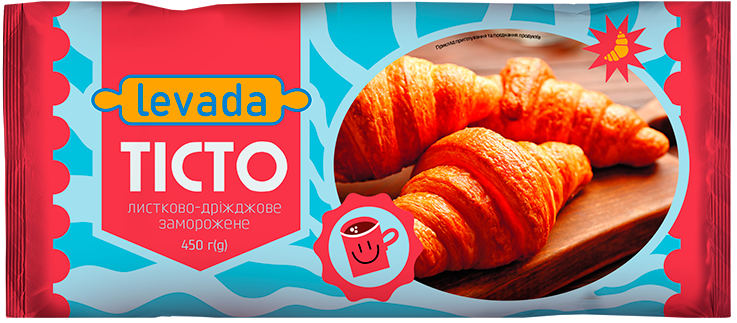 Тісто листково-дріжджове заморожене 450 г