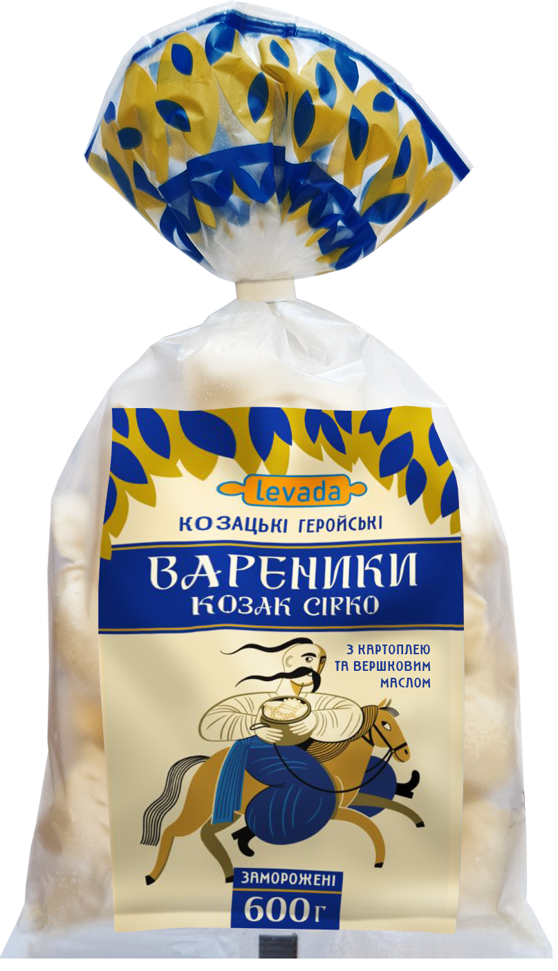 Kozak Sirko dumplings with potatoes and butter, frozen